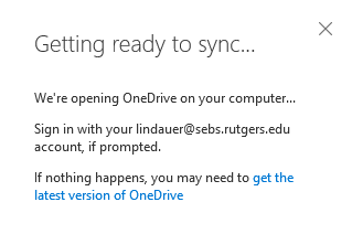 Link to install OneDrive