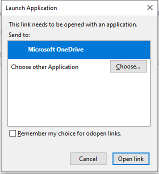 Open in OneDrive